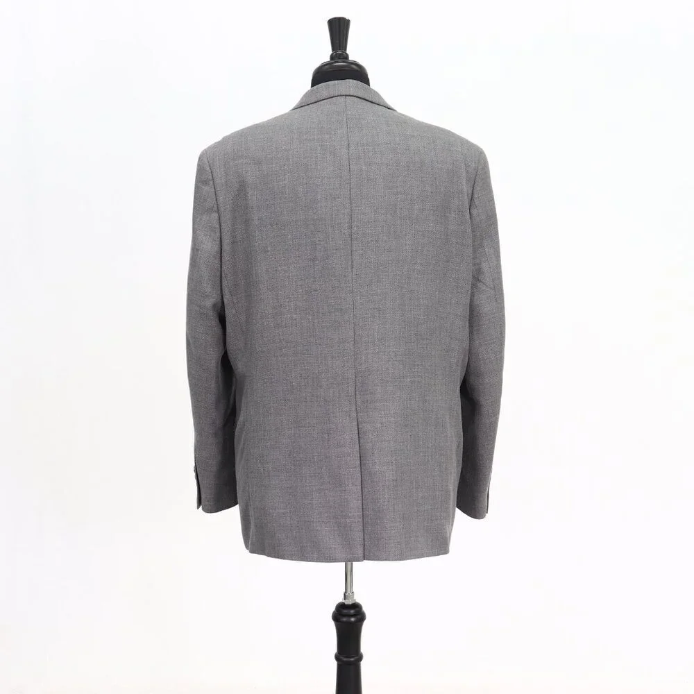 Ralph Lauren 46L Gray Solid 2-Button Sport Coat Blazer Jacket G636
